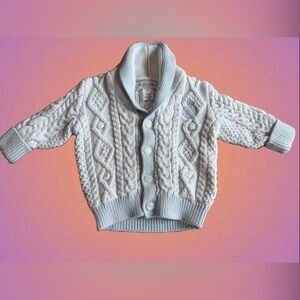 POLO RALPH LAUREN Baby Boy's Cable Knit Cardigan 6 Month
